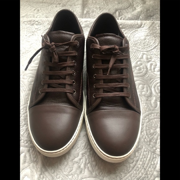 Brown Leather Lanvin Sneakers | Poshmark